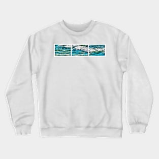 Cresting Waves Triptych Crewneck Sweatshirt